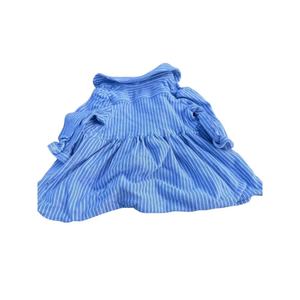 Ralph Lauren Striped Dress - Blue/White - Size 3 months